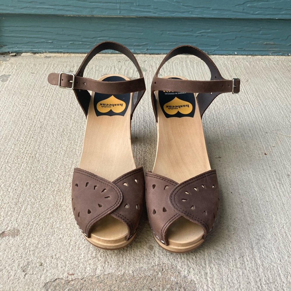 NWOT Swedish Wooden Clogs Toffel Hasbeens 👡